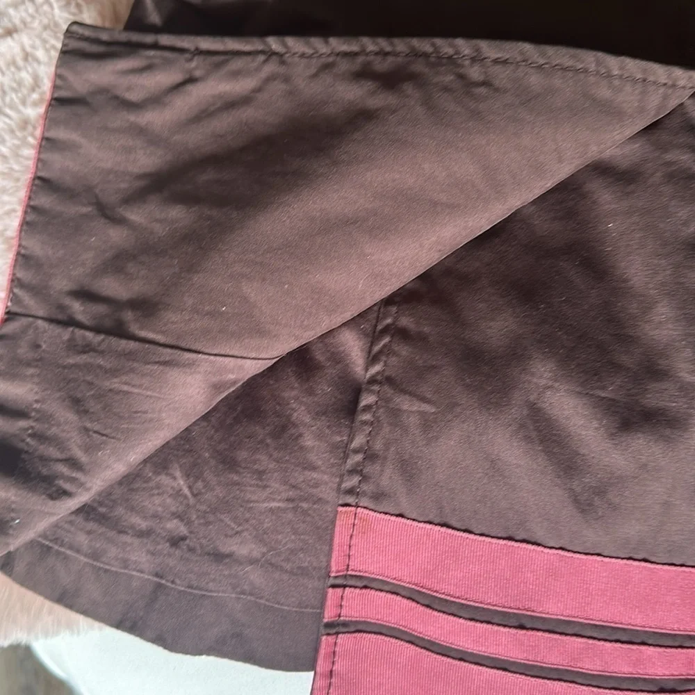 Crazy 8 jacket brown and pink striped barbiecore small size 5/6 girls